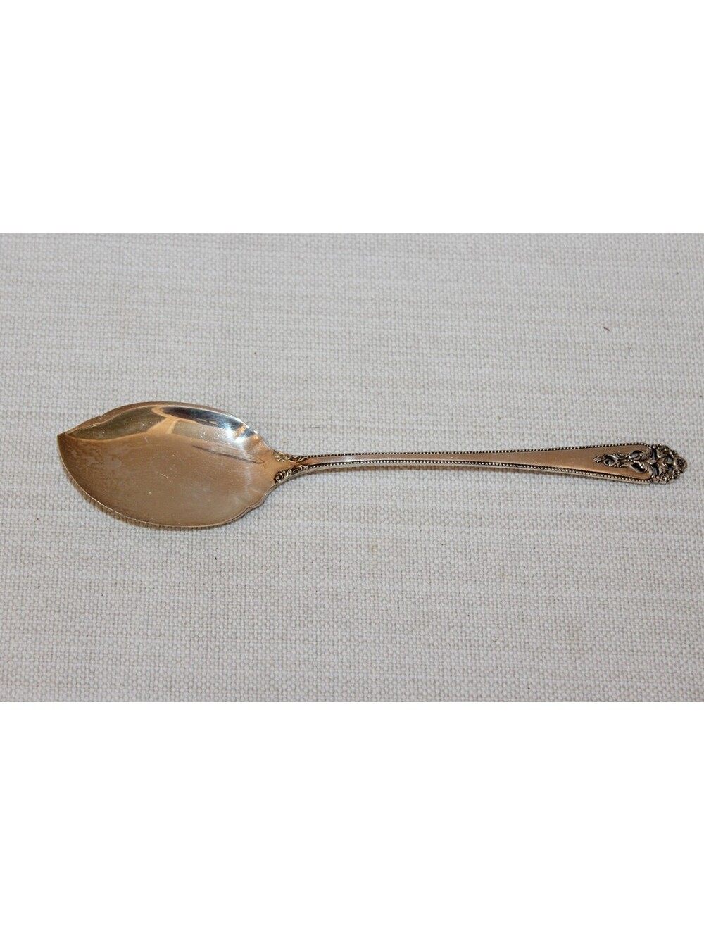 International Silver Queen’s Lace Sterling Silver Solid Jelly Server Vintage